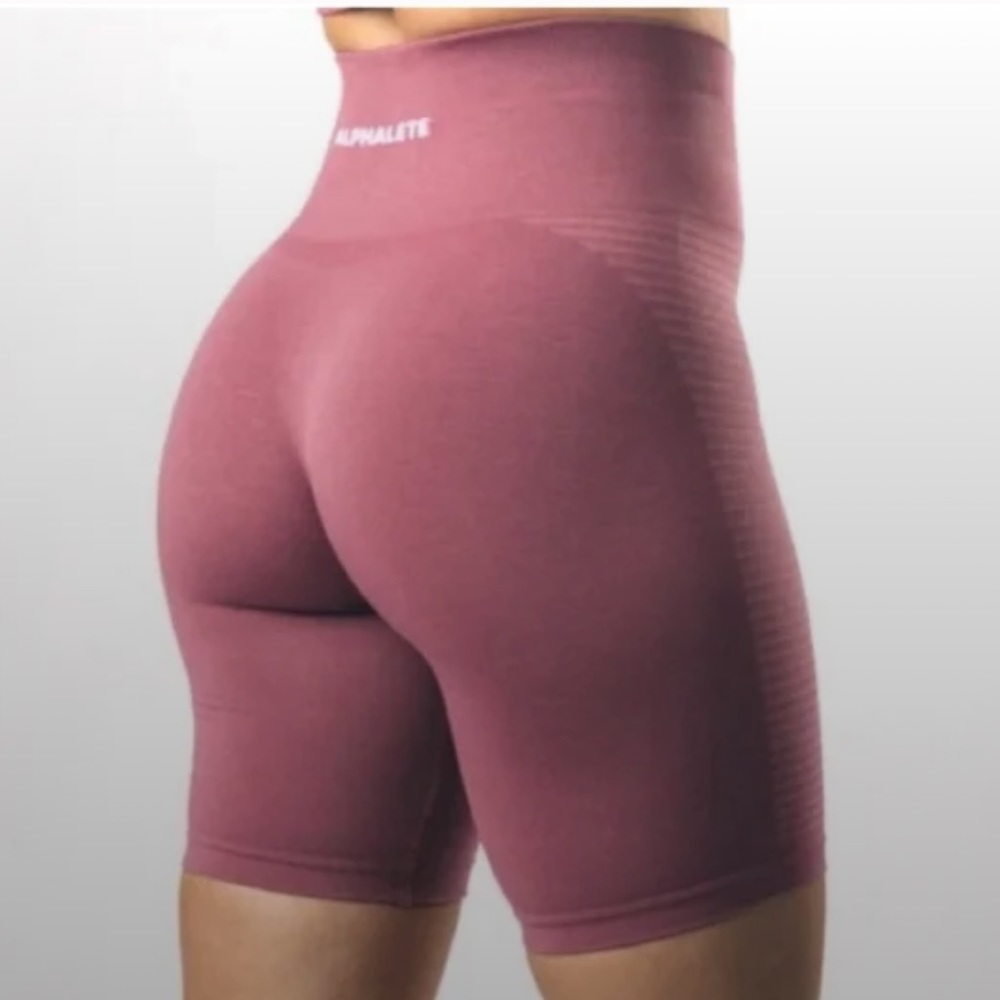 Alphalete Seamless Biker Shorts - Violet Sunset - S